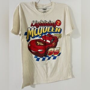 Disney Lightning McQueen Piston Cup T-Shirt - Cream, Red, Blue